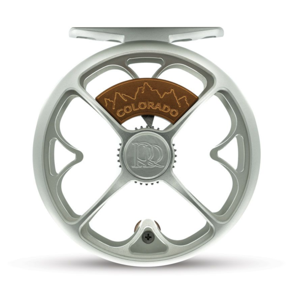 Ross Colorado Fly Reel Matte Platinum Front Ross Colorado Fly Reel Matte Platinum Front